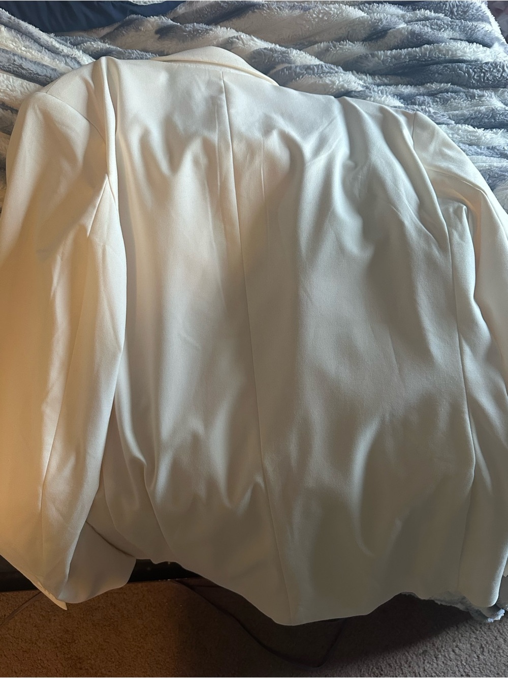 Fashion Nova Cream Blazer Sport Coat
